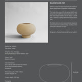 Kabin Vase, Fat - Sand