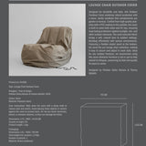 101 Copenhagen - Lounge Chair Outdoor Cover - Sand - Lounge Chair Cover
