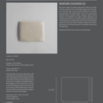 101 Copenhagen - Makura Cushion 22 - Sand (8047-2) - Cushion