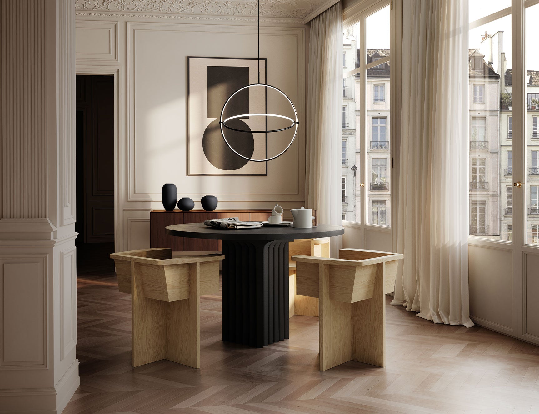 stoop | Hako Console Table Burned Black for 101 COPENHAGEN