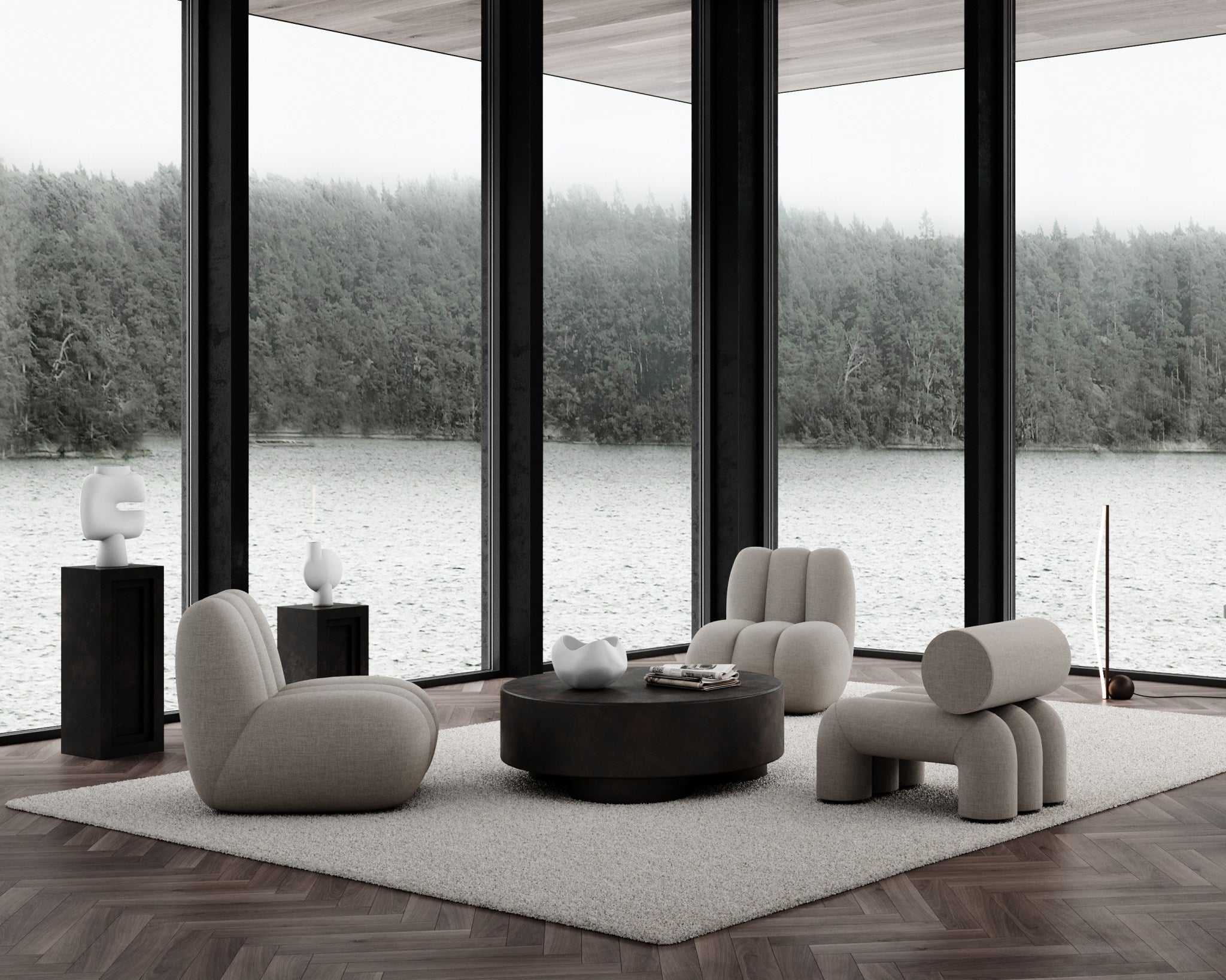 101 Copenhagen - Bow Floor Lamp - Bronze - Floor Lamp