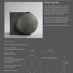 101 Copenhagen - Offset Vase, Big - Dark Grey - Vase