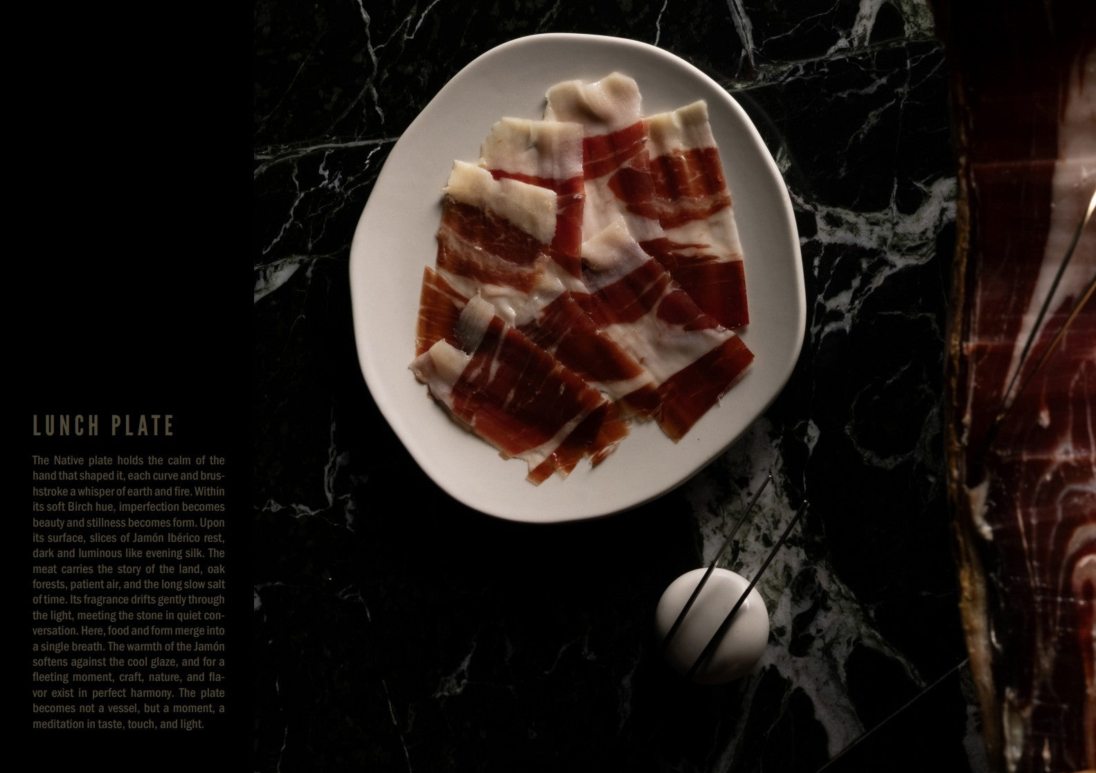 Native Lunch / Dessert Plate with Jamón Ibérico