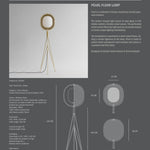 101 Copenhagen - Pearl Floor Lamp - Brass - Floor Lamp