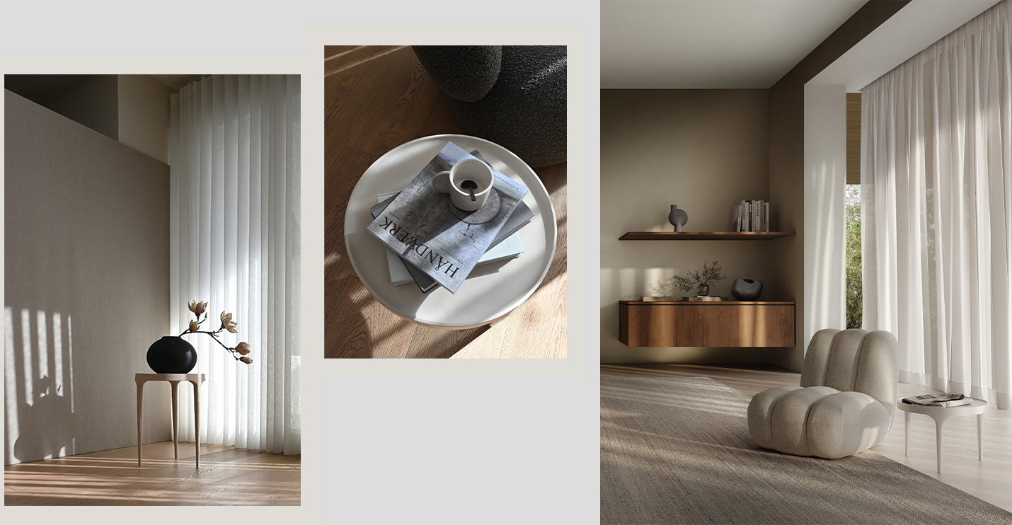 Collage of The Phantom coffee or side Table in Birch 