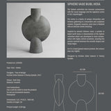 101 Copenhagen - Sphere Vase Bubl, Hexa - Dark Grey - Vase