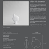 101 Copenhagen - Sphere Vase Bubl, Medio - Bone White - Vase