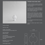 101 Copenhagen - Sphere Vase Bubl, Mini - Bone White - Vase