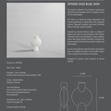 101 Copenhagen - Sphere Vase Bubl, Mini - Bubble White - Vase