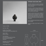 101 Copenhagen - Sphere Vase Bubl, Mini - Coffee - Vase