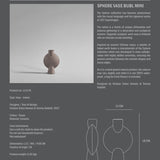 101 Copenhagen - Sphere Vase Bubl, Mini - Taupe - Vase