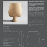 101 Copenhagen - Sphere Vase Square, Hexa - Sand - Vase
