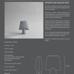 101 Copenhagen - Sphere Vase Square, Mini - Light Grey - Archive