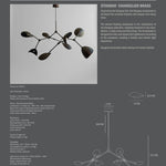 101 Copenhagen - Stingray Chandelier - Burned Black (5m) - Chandelier