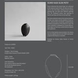 101 Copenhagen - Sumo Vase, Slim Petit - Coffee - Vase