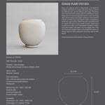101 Copenhagen - Sunao Plant Pot, Big - Birch - Plant Pot