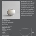 101 Copenhagen - Sunao Plant Pot Fat, Big - Birch - Outdoor