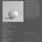 101 Copenhagen - Sunao Plant Pot Fat, Big - Birch - Outdoor