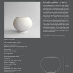 101 Copenhagen - Sunao Plant Pot Fat, Hexa - Birch - Outdoor