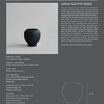 101 Copenhagen - Sunao Plant Pot, Medio - Black - Outdoor