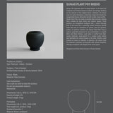 101 Copenhagen - Sunao Plant Pot, Medio - Black - Outdoor