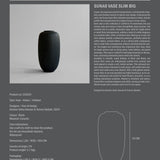 101 Copenhagen - Sunao Vase Slim, Big - Black - Vase