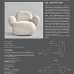 101 Copenhagen - Toe Armchair, Flat - Sandshell (Sheepskin) - Armchair