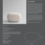 101 Copenhagen - Toe Ottoman - Sandshell (Sheepskin) - Ottoman
