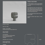 101 Copenhagen - Tribal Vase, Mini - Dark Grey - Vase