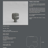 101 Copenhagen - Tribal Vase, Mini - Dark Grey - Vase