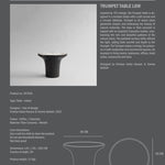 101 Copenhagen - Trumpet Table, Low - Calacatta - Coffee or Side Table