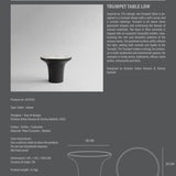 101 Copenhagen - Trumpet Table, Low - Calacatta - Coffee or Side Table