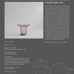 101 Copenhagen - Trumpet Table, Low - Smoked Desert - Coffee or Side Table