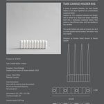 101 Copenhagen - Tube Candle Holder, Big - Bone White - Candle Holders
