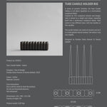 101 Copenhagen - Tube Candle Holder, Big - Coffee - Candle Holders
