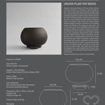101 Copenhagen - Urchin Plant Pot, Medio - Coffee - Outdoor