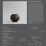 101 Copenhagen - Urchin Plant Pot, Mini - Coffee - Outdoor