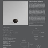 101 Copenhagen - Urchin Plant Pot, Petit - Coffee - Outdoor