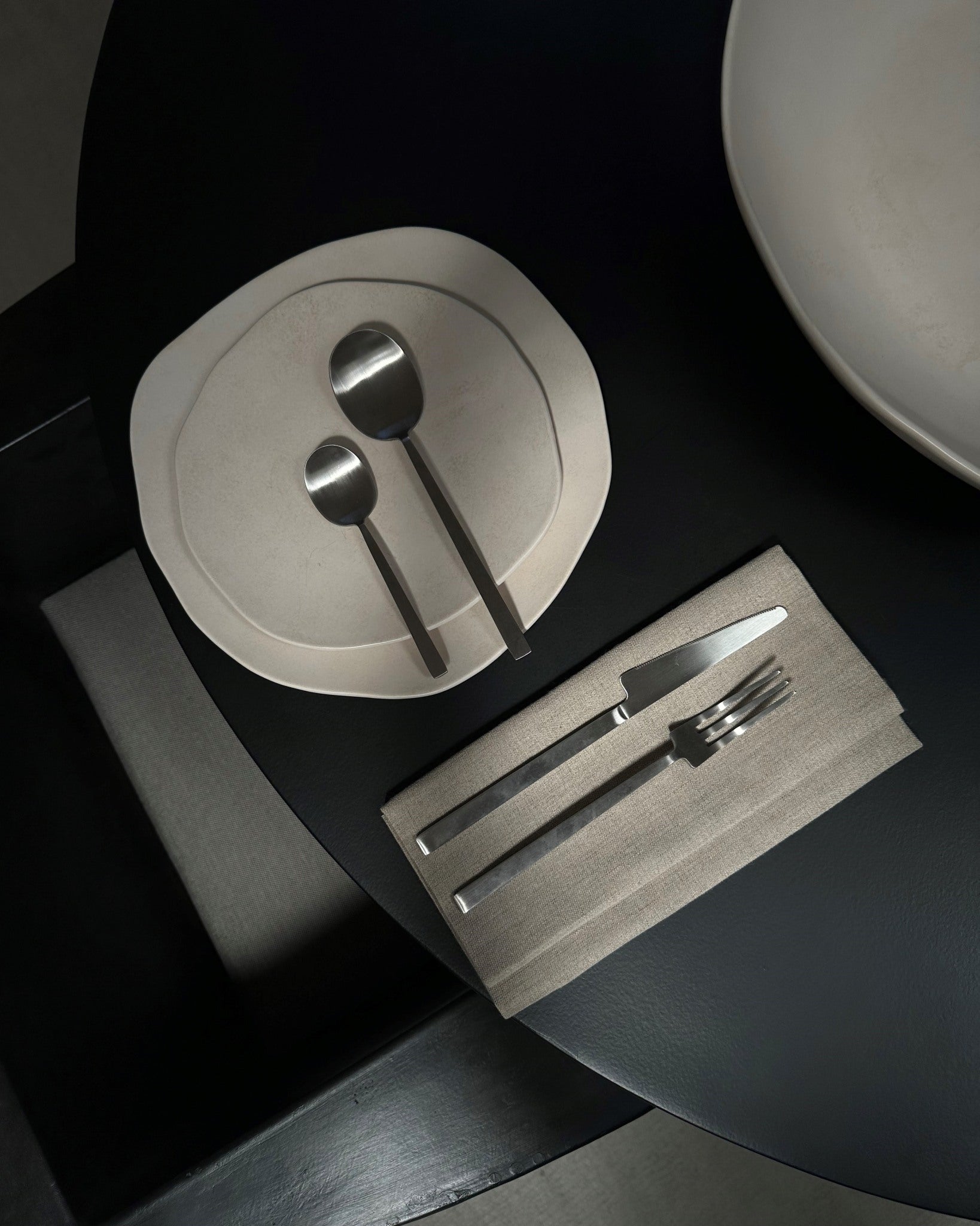 101 Copenhagen Kogei Cutlery - Brushed Steel and Native plates