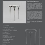 Phantom Table, Tall - Chrome