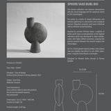 Sphere Vase Bubl, Big - Dark Grey