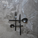 101 Copenhagen Kogei Cutlery - Black on light marble