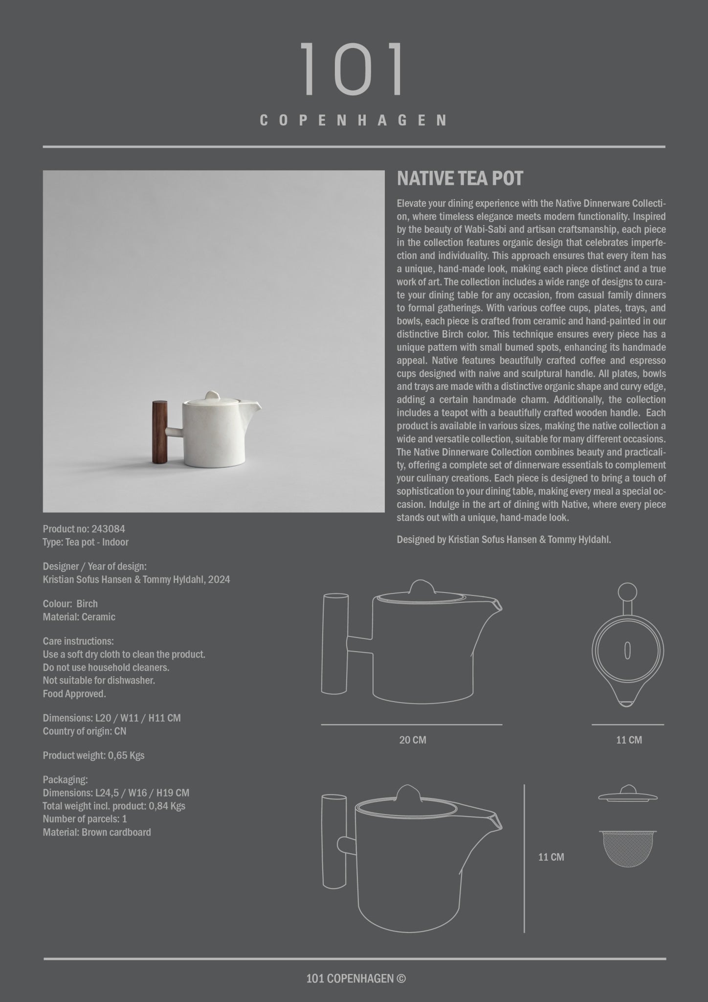 101 Copenhagen Native Teapot style sheet