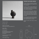 Sphere Vase Bubl, Medio - Coffee