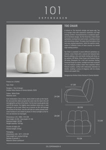 Toe Chair - Chalk White (Linen)