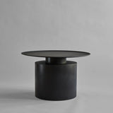 101 Copenhagen - Pillar Table, Low - Burned Black - Coffee or Side Table