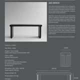 Arc Bench - Coffee