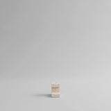 Brick Candle Holder, Low - Limestone