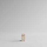 Brick Candle Holder, Tall - Limestone