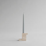 101 Copenhagen - Brick Candle Holder, Tall - Limestone - Candle Holders